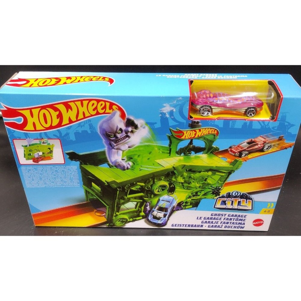 Mattel Hot Wheels Ghost Garage Playset and Car